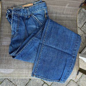 men blue 100%cotton jean pant 34x32